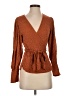 BCBGMAXAZRIA Brown Long Sleeve Blouse Size XS - photo 1