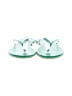 Lauren Conrad Green Flip Flops Size 10 - photo 2