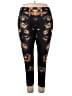 Unbranded Animal Print Black Teal Jeans Size 5X - photo 1