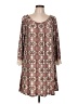 Allison Brittney 100% Polyester Paisley Brown Casual Dress Size L - photo 1