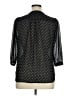 H&M 100% Polyester Black 3/4 Sleeve Blouse Size 14 - photo 2