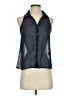Aeropostale 100% Polyester Blue Sleeveless Blouse Size XS - photo 1