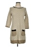 Mud Pie 100% Acrylic Chevron-herringbone Tan Casual Dress Size S - photo 1