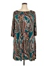 Roz & Ali Paisley Teal Casual Dress Size 2X - photo 1