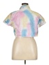 Thrill 100% Cotton Color Block Pink Short Sleeve Button-Down Shirt Size 1X - photo 2