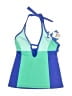 Nautica Color Block Blue Swimsuit Top Size 4 - photo 1