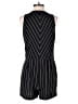 White House Black Market Stripes Black Romper Size 6 - photo 2