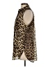 Wishful Park 100% Polyester Animal Print Brown Sleeveless Blouse Size L - photo 5