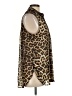 Wishful Park 100% Polyester Animal Print Brown Sleeveless Blouse Size L - photo 4