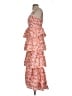 Fate 100% Polyester Floral Orange Pink Cocktail Dress Size XS - photo 5