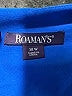 Roaman's Solid Blue Casual Dress Size 38W - photo 7