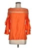 Esley Orange 3/4 Sleeve Blouse Size M - photo 1