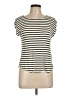 Green Envelope Stripes Ivory Short Sleeve T-Shirt Size L - photo 1