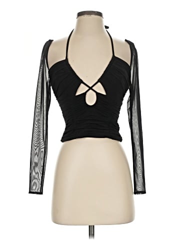 Self-Portrait Long Sleeve Top (view 1)