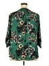 Torrid Floral Green 3/4 Sleeve Blouse Size 2X Plus (2) - photo 2