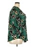 Torrid Floral Green 3/4 Sleeve Blouse Size 2X Plus (2) - photo 4