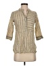 Fabindia Tan 3/4 Sleeve Blouse Size XS - photo 1