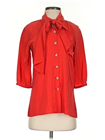 Hunter Dixon 3/4 Sleeve Silk Top (view 1)
