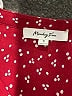 Monday Fun 100% Polyester Red Short Sleeve Blouse Size S - photo 7