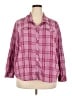 Blair Plaid Pink 3/4 Sleeve Button-Down Shirt Size 3XL - photo 1