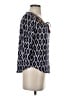 A Common Thread 100% Rayon Blue 3/4 Sleeve Blouse Size XS - photo 4