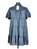 Heyson 100% Polyester Blue Short Sleeve Blouse Size L - photo 2