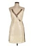 GB 100% Polyester Metallic Tan Cocktail Dress Size L - photo 1