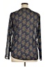 Charming Charlie 100% Polyester Blue Long Sleeve Blouse Size XL - photo 2