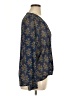 Charming Charlie 100% Polyester Blue Long Sleeve Blouse Size XL - photo 4