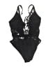 Becca Paisley Black One Piece Swimsuit Size S (estimated) - photo 2