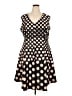 Gabby Skye Polka Dots Black Cocktail Dress Size 20 - photo 1