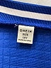 Shein 100% Polyester Blue Track Jacket Size 10 - photo 3