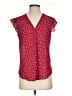 Monday Fun 100% Polyester Red Short Sleeve Blouse Size S - photo 1