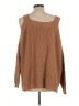 New Mode Brown Pullover Sweater Size L - photo 2