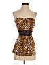 Sky 100% Silk Brown Sleeveless Silk Top Size XS - photo 1