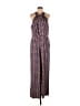 Nina Leonard Graphic Red Jumpsuit Size XL - photo 1