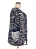 Daisy Fuentes 100% Polyester Blue 3/4 Sleeve Blouse Size 2X - photo 4
