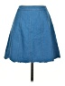 Buttons Solid Blue Denim Skirt Size S - photo 2