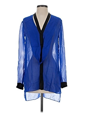 Robert Rodriguez 3/4 Sleeve Silk Top (view 1)