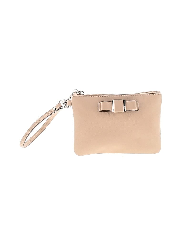Pre-owned Coach Wristlet In Tan