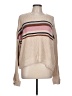 Hem & Thread Stripes Tan Pullover Sweater Size L - photo 1