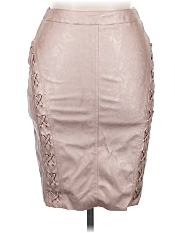 Shoedazzle Faux Leather Skirt (view 1)