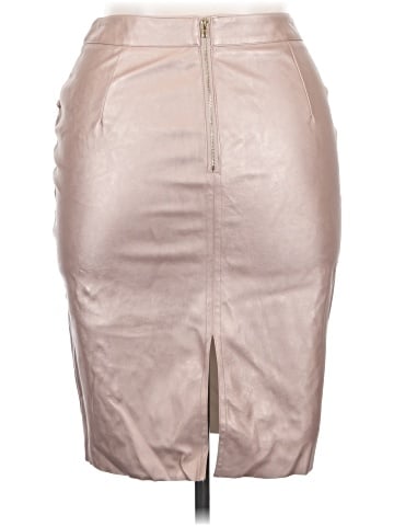 Shoedazzle Faux Leather Skirt (view 2)