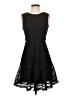 Aqua 100% Polyester Polka Dots Black Cocktail Dress Size S - photo 1