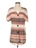 Absolutely Famous Brown Short Sleeve Blouse Size S - photo 1