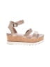 Steve Madden 100% Leather Tan Wedges Size 8 1/2 - photo 1