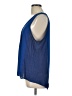 Pleione 100% Polyester Blue Sleeveless Blouse Size L - photo 5