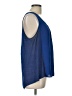 Pleione 100% Polyester Blue Sleeveless Blouse Size L - photo 4