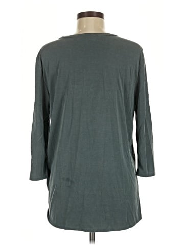 Green Envelope 3/4 Sleeve Top (view 2)