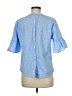 IZOD Blue Short Sleeve Blouse Size M - photo 2